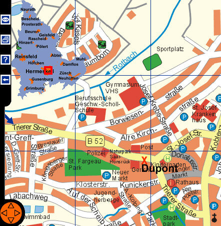 Stadplan (c) by Stadt Hermeskeil